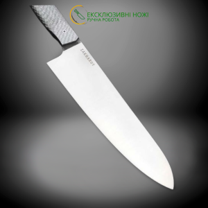 GYUTO CHEF KNIFE ексклюзивний кухонний ніж ручної роботи майстра  Zakharov knives, замовити купити в Україні (Сталь N690™ 61 HRC)
